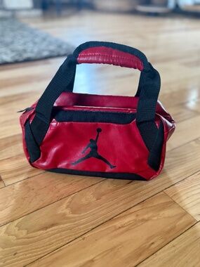 Jordan Lunch Box Red Black Jumpman Insulated Kids Lunch Bag 10x5x4